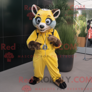 Lemon Yellow Civet mascot...