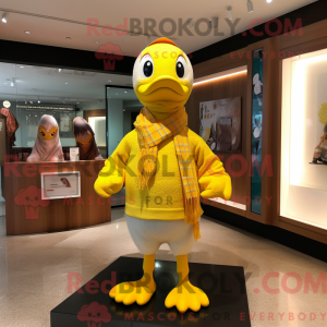 Yellow Duck mascot costume...