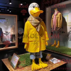 Yellow Duck maskot kostume...