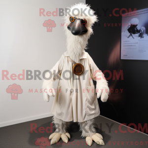 White Emu mascot costume...
