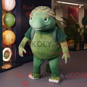 Green Glyptodon mascot...