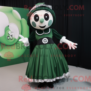 Forest Green Mime maskot...