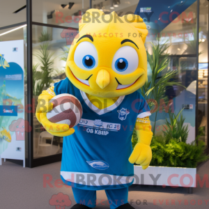Gul Betta Fish maskot...