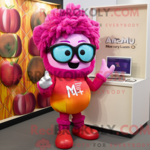 Magenta Mango Maskottchen...