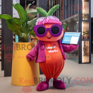 Magenta Mango mascot...