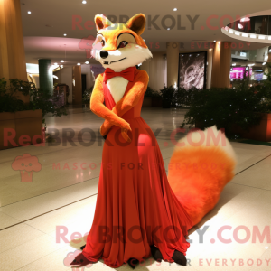 Red Fox maskot kostume...