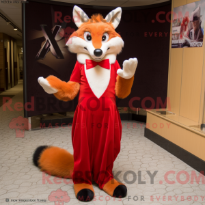 Red Fox mascot costume...