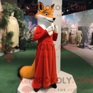 Red Fox mascot costume...