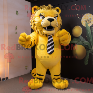 Citrongul sabeltandet tiger...