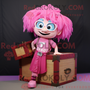 Maskottchenkostüm Rosa...