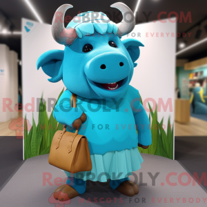 Cyan Buffalo maskerad...