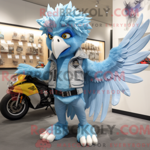 Sky Blue Harpy maskot...