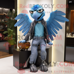 Sky Blue Harpy maskot...