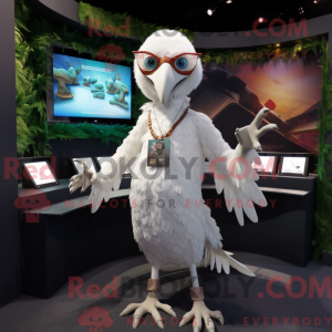 Hvid Archaeopteryx maskot...