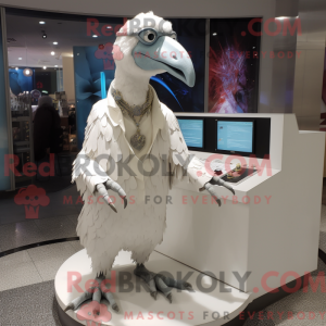 Hvid Archaeopteryx maskot...