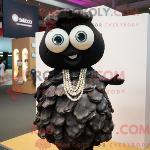 Black Oyster mascot costume...