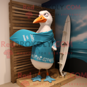 Cyan Seagull Maskottchen...