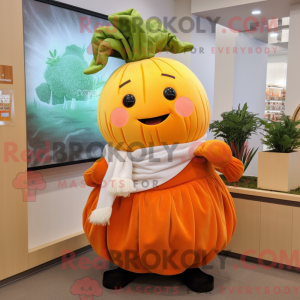 Orange Turnip mascot...