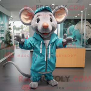 Figura de máscara Teal Rat...