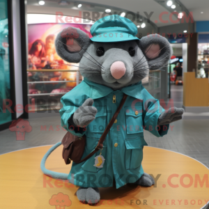 Figura de máscara Teal Rat...