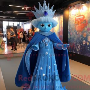 Blue Queen-maskotdraktfigur...