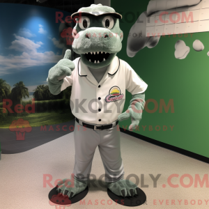 Silver Crocodile mascot...