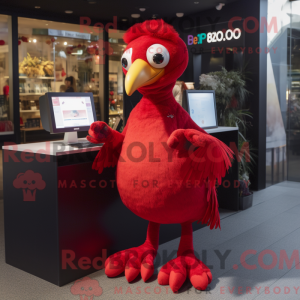 Red Dodo Bird maskot...