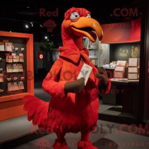 Red Dodo Bird maskot...