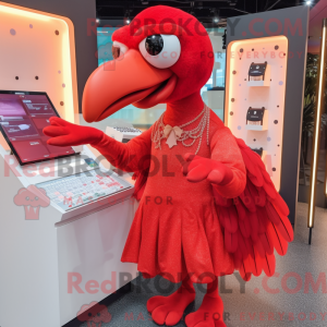Red Dodo Bird maskot...
