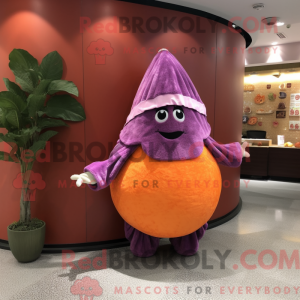 Lilla grapefrugt maskot...