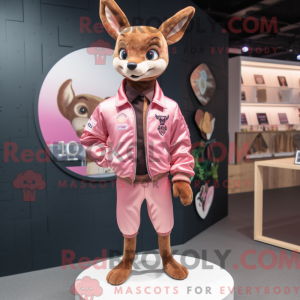 Maskottchenkostüm Rosa Reh...