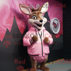 Pink Roe Deer maskot...