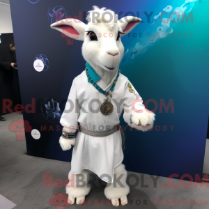 White Goat mascot costume...