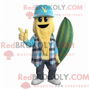 Cyan Baa mascot costume...