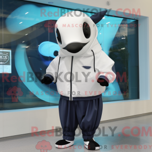 White Killer Whale mascot...