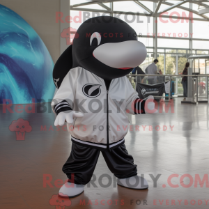 White Killer Whale maskot...