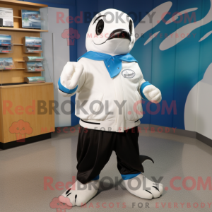 White Killer Whale mascot...