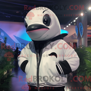 White Killer Whale mascot...