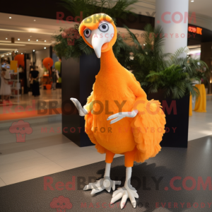 Orange Ostrich mascot...