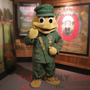 Gold Green Beret maskot...