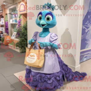 Lavender Peacock mascot...