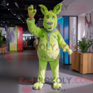 Postava maskota Lime Green...