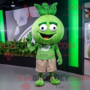 Green Onion mascot costume...