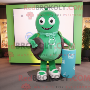 Green Chocolates mascot...