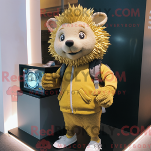 Gold Hedgehog mascot...