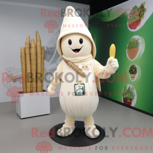 White Asparagus mascot...