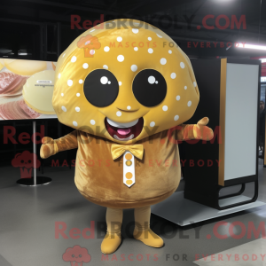 Gold Donut mascot costume...