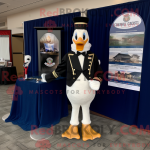Navy Geese mascot costume...