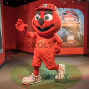 Red Baseball Glove máscara...