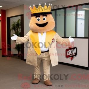 Tan King-maskotdraktfigur...